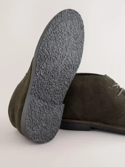 Next Dark Green Suede Desert Boots^ Boots|Boots