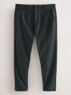 Next Regular Tapered Fit Heritage Cotton Rich Trousers^ Pants & Chinos