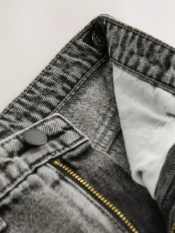 Next Dark Grey Super-wide Fit Authentic Jeans (3-16yrs)