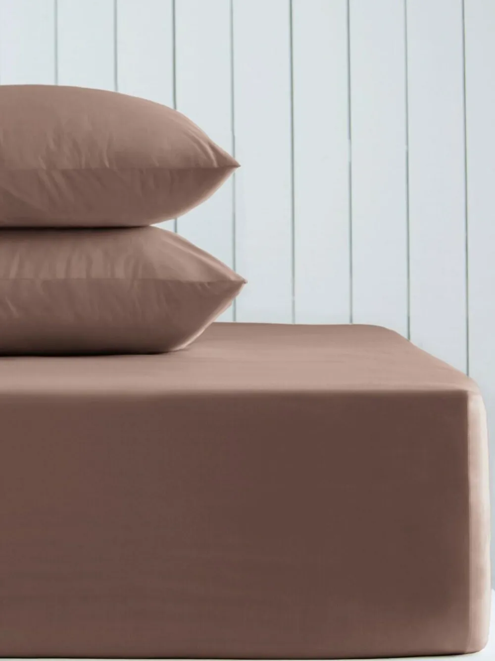 Discount Next Dark Natural Cotton Rich Extra Deep Fitted Bed Sheet