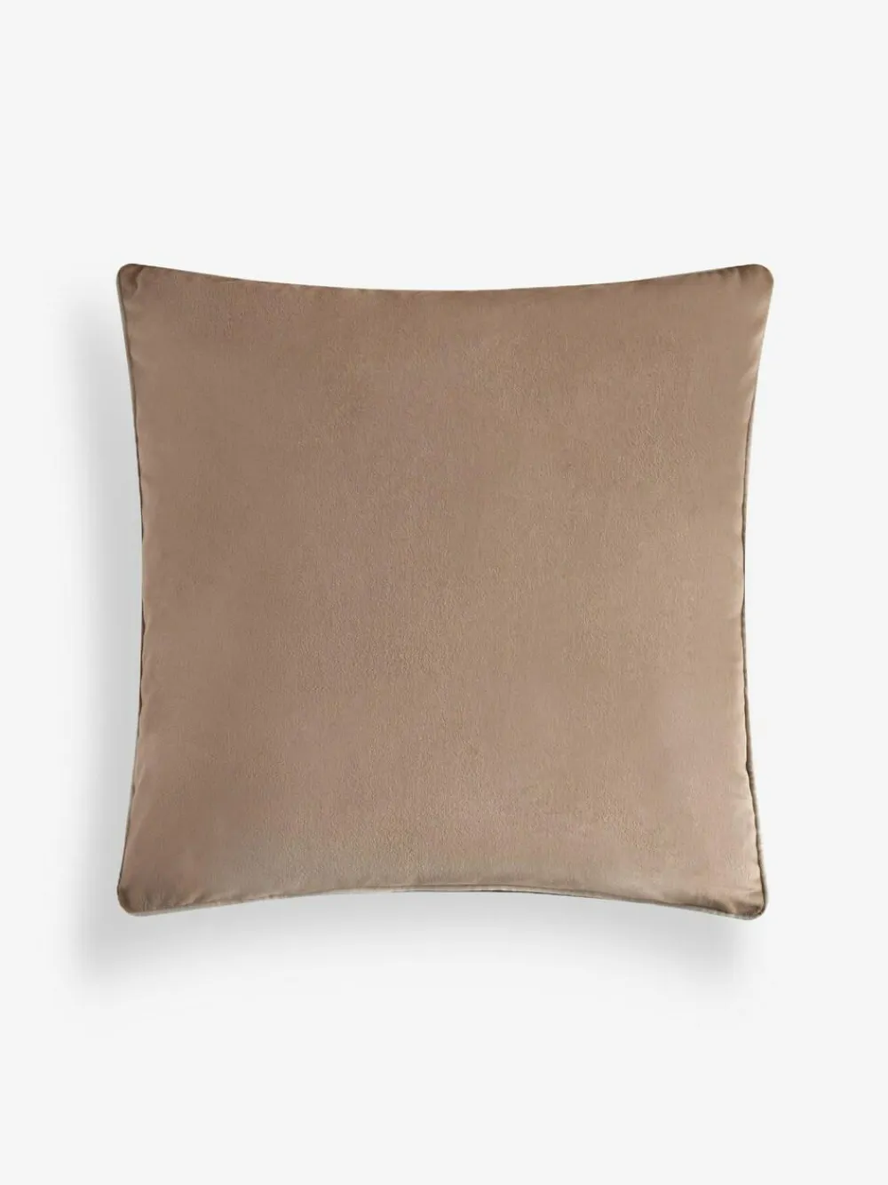 Next Dark Natural Matte Velvet Contrast Pipe 50 x 50cm Cushion^ Cushions & Throws