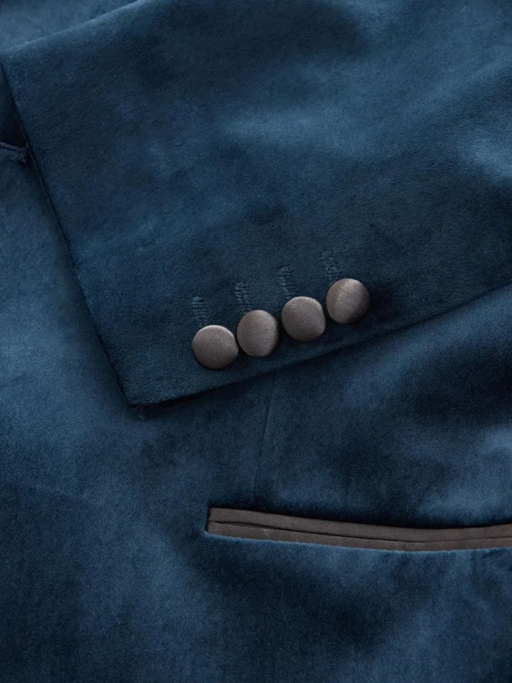 Next Regular Fit Velvet Blazer^ Blue Suits|Black Suits