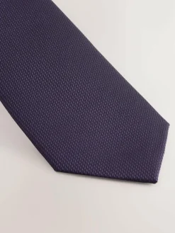 Next Dark Purple Slim Textured Tie^ Ties & Pocket Squares
