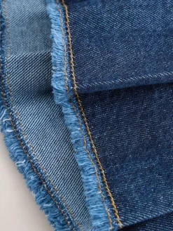 Clearance Next Denim Pleated Skirt (3-16yrs) Dark Wash