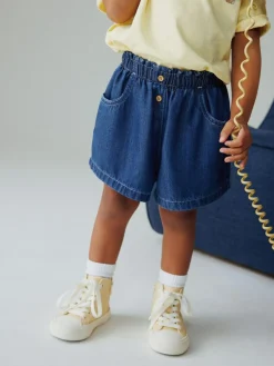 Clearance Next Dark Wash Soft Denim Shorts (3mths-10yrs)