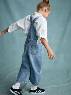 Clearance Next Denim Barrel 100% Cotton Dungarees (3-16yrs)