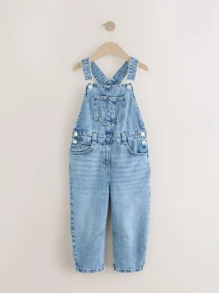 Clearance Next Denim Barrel 100% Cotton Dungarees (3-16yrs)