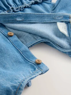 Next Denim Blue Baby Bloomer Rompers Set 2 Piece with Tights (0mths-3yrs)^ Sets & Co-Ords|Sets & Co-Ords