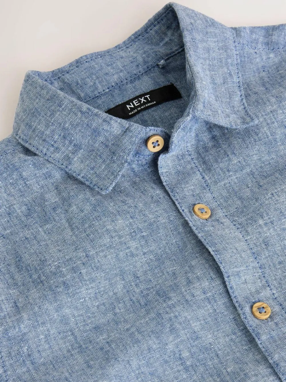 Next Short Sleeve Linen Blend Shirt (3-16yrs)^BOY Shirts
