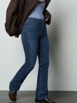 New Next Mid Rise Authentic Bootcut Jeans Denim Dark Blue