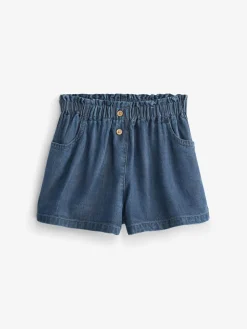 Outlet Next Button Shorts (3mths-7yrs) Denim Dark Wash