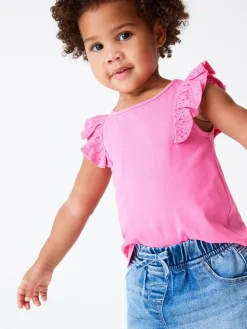 Next Denim Dark Wash Elasticated Waist Shorts (3mths-10yrs)