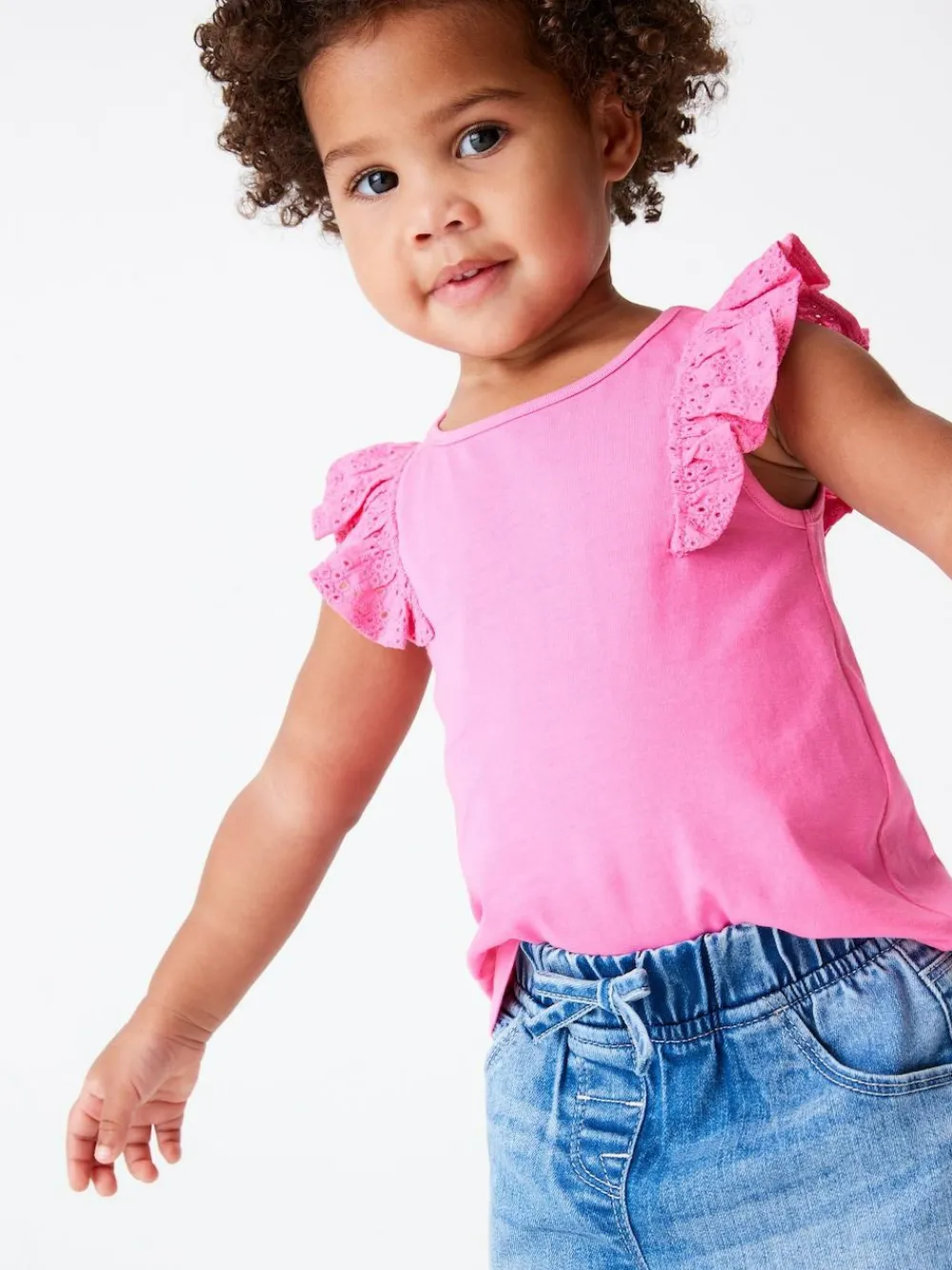 Next Denim Dark Wash Elasticated Waist Shorts (3mths-10yrs)