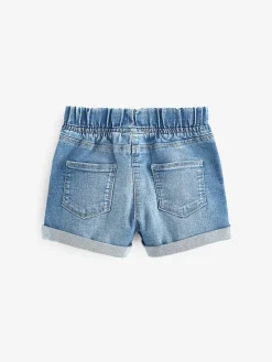 Next Denim Dark Wash Elasticated Waist Shorts (3mths-10yrs)
