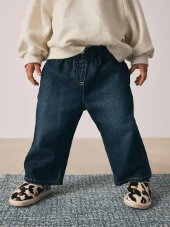 Sale Next Wide Leg Jeans (3mths-7yrs) Denim Dark Wash