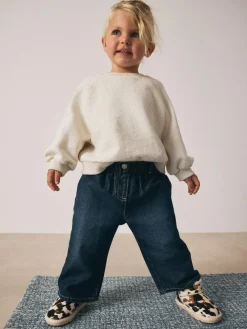 Sale Next Wide Leg Jeans (3mths-7yrs) Denim Dark Wash