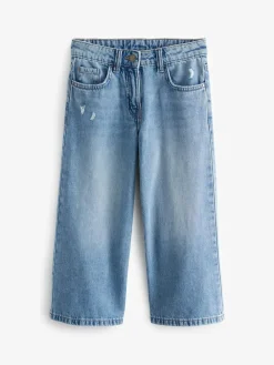 Sale Next Extra Wide Leg Jeans (6-16yrs) Denim