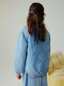 Hot Next Quilted Jacket (3-16yrs) Denim Heart
