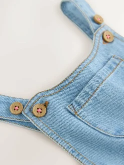 Outlet Next Denim Long Leg Dungarees (3mths-8yrs)