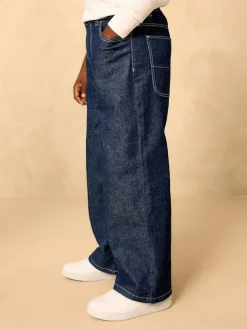 Outlet Next Denim Rinse Super-wide Fit Authentic Jeans (3-16yrs)