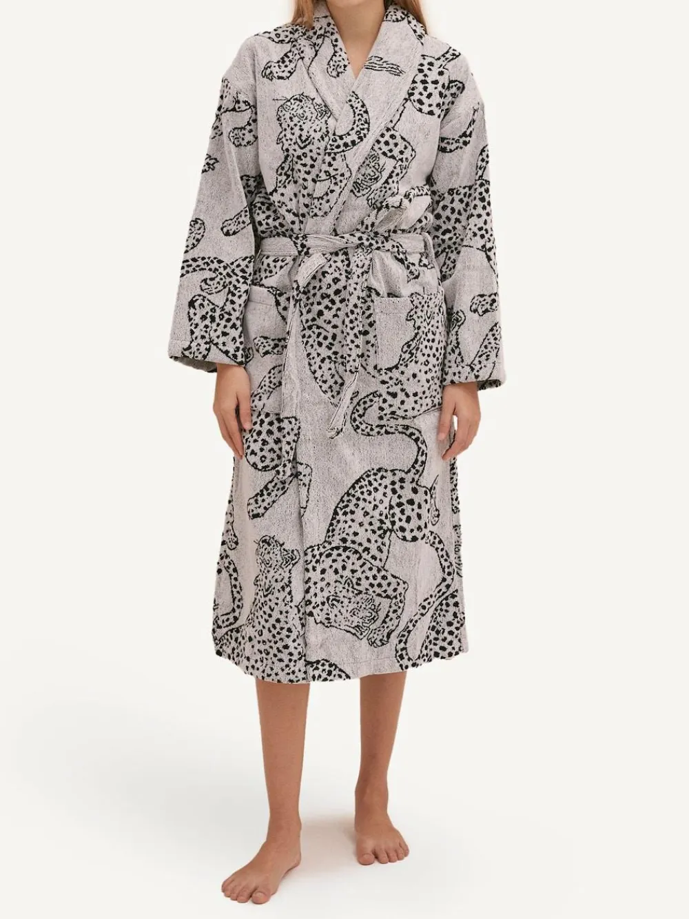 Desmond & Dempsey Jag Cream Towel Robe^Women Bathrobes