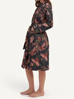 Online Desmond & Dempsey Soleia Navy Quilted Robe