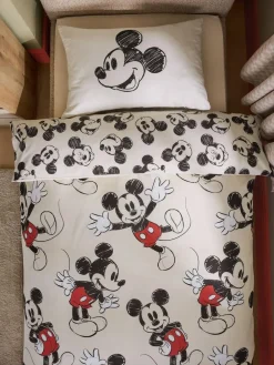 Next Disney Mickey Mouse Supersoft 100% Brushed Cotton Duvet Cover and Pillowcase Set