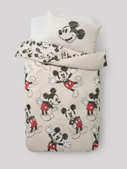 Next Disney Mickey Mouse Supersoft 100% Brushed Cotton Duvet Cover and Pillowcase Set