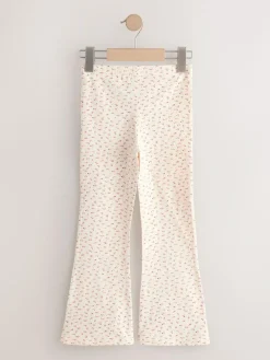 Sale Next 4 Pack Flared Leggings (3-16yrs) Ditsy Blue/Red