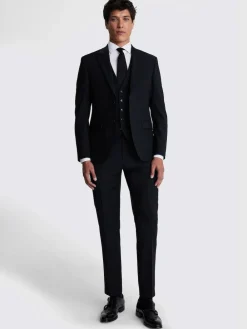 Best DKNY Slim Performance Suit Jacket Black