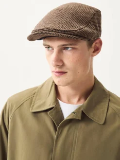 Next Dogtooth Brown Flat Cap^ Hats, Gloves & Scarves|Hats, Scarves & Gloves
