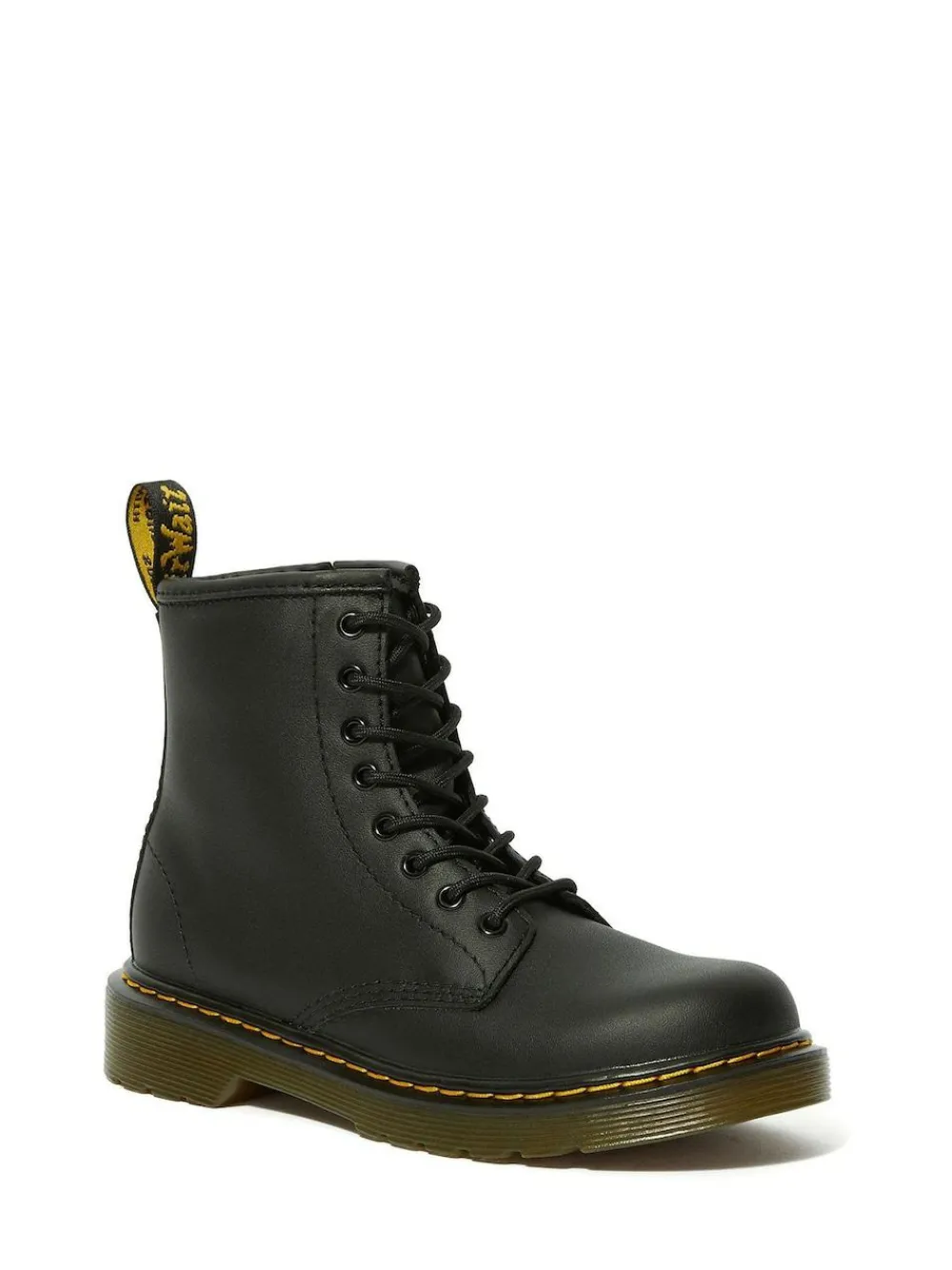 Discount Dr. Martens Black Junior 1460 Softy T Lace-Up Leather Boots