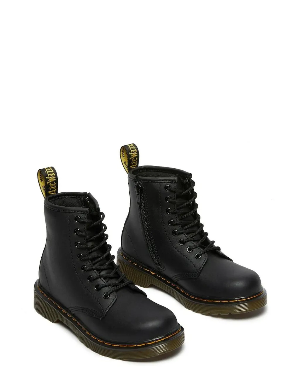 Discount Dr. Martens Black Junior 1460 Softy T Lace-Up Leather Boots
