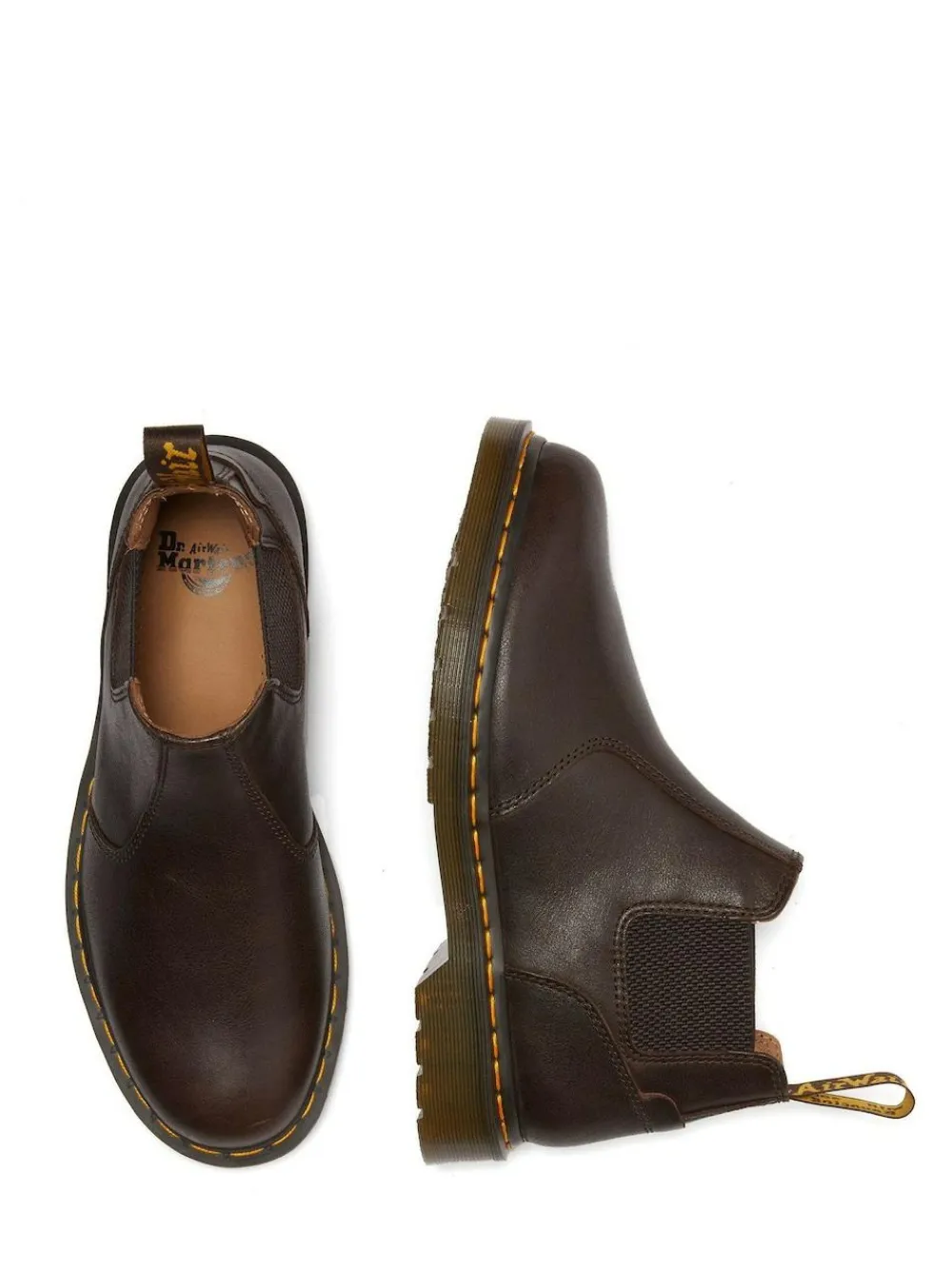 Dr. Martens Brown 2976 Lo Kelp Chelsea Leather Boots^ Boots|Boots
