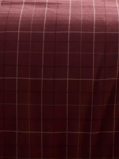 Online Dreams & Drapes Burgundy Wynn Brushed Cotton Duvet Cover Set