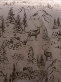 Best Dreams & Drapes Natural Alpine Stag Brushed Cotton Duvet Cover Set