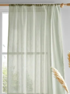 Drift Home Kayla Slot Top Voile Panel^ Curtains & Blinds