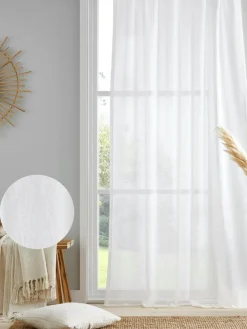 Best Drift Home Kayla Slot Top Voile Panel White