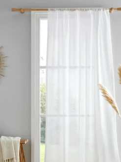 Best Drift Home Kayla Slot Top Voile Panel White