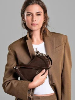 Dune London Brown Direction Small Smart Scoop Shoulder Bag^Women Bags