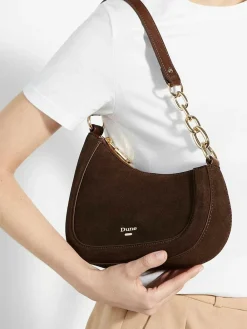 Dune London Brown Direction Small Smart Scoop Shoulder Bag^Women Bags