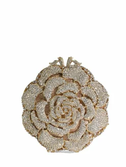 Dune London Bling Hard Embellished Flow Bag Gold