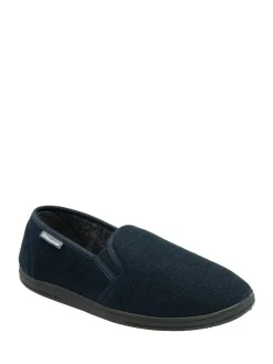 Hot Dunlop Twin Gusset Full Slippers Blue
