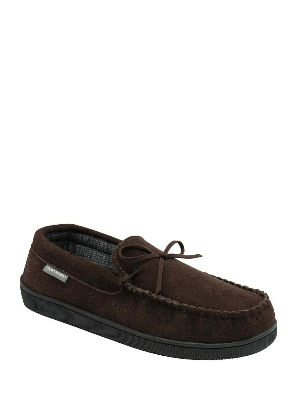 Dunlop Suede Lace-Up Moccasin Full Slippers^ Slippers|Slippers