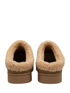 Best Dunlop Suede Mule Slippers Brown