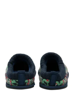 Dunlop Mens Fairisle Pattern Warm Lined Slipper Mules^ Slippers|Slippers