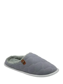 Dunlop Mens Quilted Mule Slippers^ Slippers|Slippers