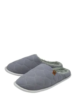 Dunlop Mens Quilted Mule Slippers^ Slippers|Slippers