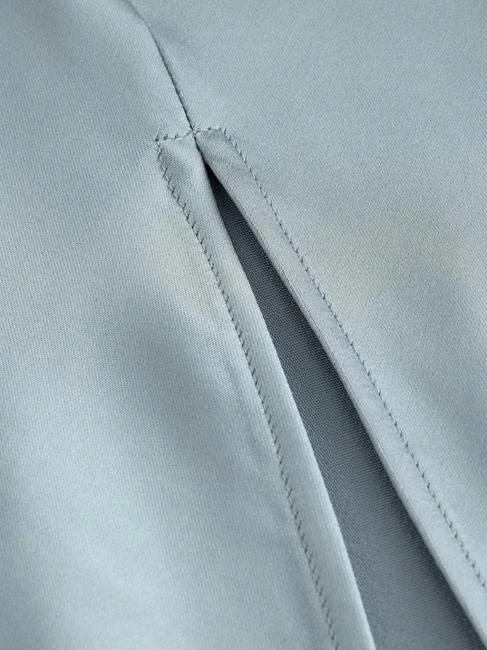 Clearance Next Dusky Blue Satin Cowl Neck Wedding Guest Bridesmaid Maxi Dress