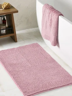 Next Dusky Pink Bobble X-Large Bath Mat^ Towels & Bathmats